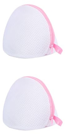 IPNSDON Rete per bucato per reggiseno, confezione da, rete per bucato per reggiseno per lavatrice, rete per bucato per reggiseno riutilizzabile, adatta per reggiseno (2PCS Semicircolare)