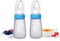 (2 Pack) Silicone Baby Food Dispensing Spoon Squeeze Bottle Infant Fruit, Cereal Puree Feeder Travel Friendly Kids Toddlers Boys Girl Blue 125 ml