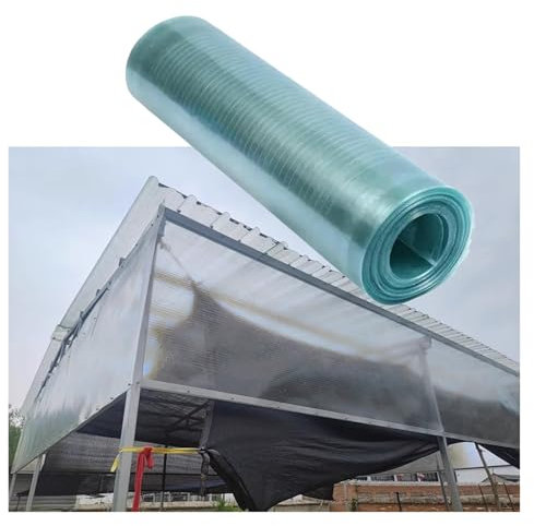 Lámina de policarbonato para techos, invernaderos y cocheras, toldos de aislamiento impermeable para revestimientos y terrazas (0,6 x 3 m)