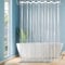 EurCross Extra Breiter Transparent Antischimmel Duschvorhang 240x200 mit 5 Magneten unten, Plastik Wasserdicht PEVA Duschvorhänge für Badezimmer Badewanne mit 16 Ringen