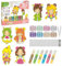 Juego de pintura de cristal para niños, juego de arte y manualidades de colores de cristal, juegos de arte y manualidades, juegos de arte para niños para Navidad, arte navideño creativo, juego de