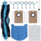 18 Kit d'accessoires pour Ultenic D10/T10 Lite, pour Proscenic Q8 Max/Q8, pour Trouver E10/E20 Pro/E20 Plus, pour Mova E10/E20/E20Plus, pour Mamibot EXVAC700 Pioneer/Liectroux M70 Pro/Lubluelu L15