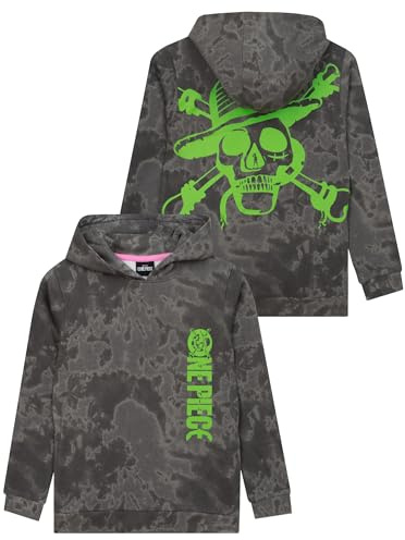 One Piece Pullover, Hoodie Jungen, Anime Kapuzenpullover Für Jungen, Langarm Pullover Kinder, Grau 134