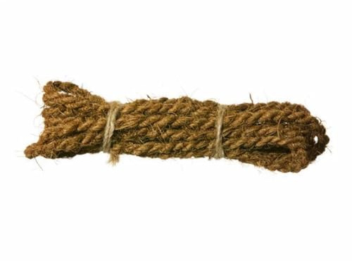 NOOR Kokosstrick Baumbinder - 3 m Kokosgarn 2-Fach geflochten | 100 % Naturfaser, biologisch abbaubar & frostfest - Kokosseil zur Baumanbindung & Pflanzenbefestigung
