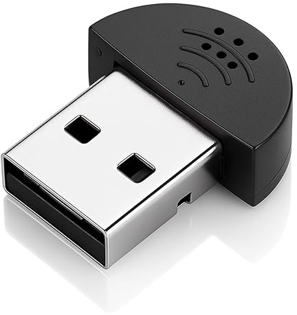 VBESTLIFE USB 2.0 Mikrofon, Laptop-Desktop-PC Plug-and-Play für Skype, MSN, Sprachsuche und Spiele, 360° Omnidirektional (Black)