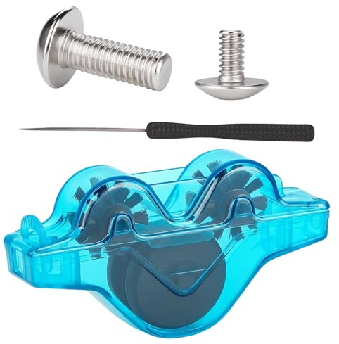 Chain Cleaner Bicycle, Bike Cleaning Kit with Screws, Screwdriver and Metal Hook, Bike Chain Tool for Touring Fitness Road Mountain Riders Travel Garage