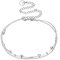 Chaîne de cheville double en argent 925 - Cadeau de Noël
