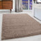 Carpettex Hochflor Teppich Wohnzimmer Shaggy Flokati Teppich Modern Einfarbig 160 x 230 cm Beige - Teppich Schlafzimmer Weich Flauschig Waschbar Teppich Küche Esszimmer - Langflor Teppiche