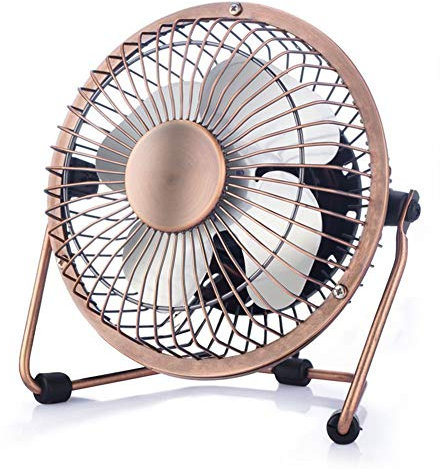 KHTO Ventilador de refrigeración USB portátil de 4 pulgadas, pequeño, 4 aspas, enfriador USB, súper silencioso, mini ventilador USB para coche, para PC/portátil/portátil