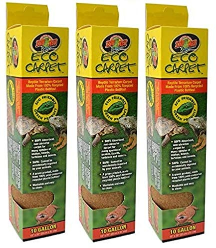 Zoo Med Eco Carpet Reptile Carpet - Tan 10 Gallon (10 x 20) - Pack of 33