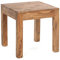 DESIGN DELIGHTS RUSTIKALER COUCHTISCH Square 50 | Recyclingholz, massiv, 50x50x50cm (HxBxT) | Beistelltisch
