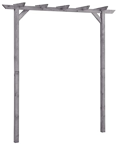 vidaXL Pérgola de Jardín Soporte Jardinera Trepadoras Porche Cenador Decoración Patio Base Estable Duradera Resistente Madera de Pino Impregnada