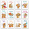 Geburtstagskarten Klappkarten 12er Set mit passenden Umschlägen Glückwunschkarten Geburtstag Alles Gute Happy Birthday Geburtstags Wünsche Liebe Bär Bärchen Kinder Geburtstagskarte (Klappkarte)