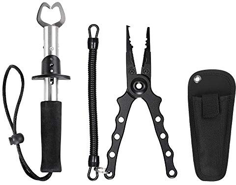 doorslay Tragbare Aluminium Angeln Greifer Haken Entferner Angelzangen Zange Angeln Werkzeuge Set