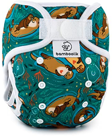 Bamboolik | DUO | Pocketwindel mit Einlage | Klettverschluss | Stoffwindeln | MADE IN EU | waschbar | wiederverwendbare Windeln | Kleinkinder | Baby | All-in-One-Taschenwindel