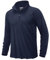 KEFITEVD Mens Long Sleeve Running Tops Summer UPF 50+ Sport Shirts UV Protection Outdoor Tops with 1/4 Zip,Navy Blue,L