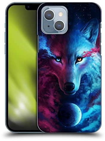 Head Case Designs Licenza Ufficiale Jonas JoJoesArt Jödicke Lupo Galassia Animali Selvatici Custodia Cover Dura per Parte Posteriore Compatibile con Apple iPhone 14