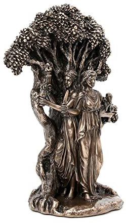 ORIGEN Statue Griechische Göttin Heekat, dreifache Göttin des Mondes, H 18 cm