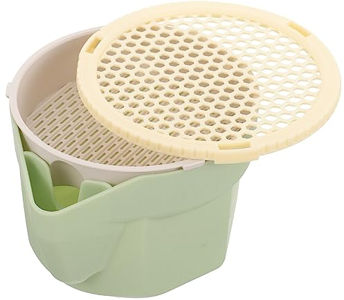 POPETPOP Katzengras-Pflanzgefäß Pflanzkasten Katzengras-Kasten Sprossentablett Weizengras-Züchter Hydrokultur-Box Kreativer Sprossen-Haushaltsbehälter Erde Erdfreie Katzenminze