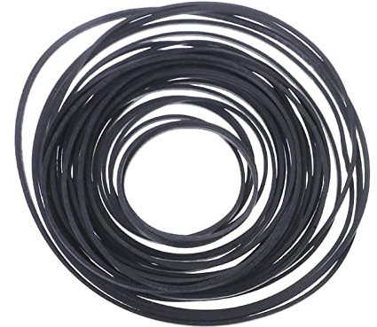 Gummi Antriebsriemen 1x1mm 30Pcs Mix Cassette Tape Belt Assorted Common Flat Rubber Belt Für Recorders CD-ROM Video Machines Walkman Für DVD-Laufwerk Antriebsriemen