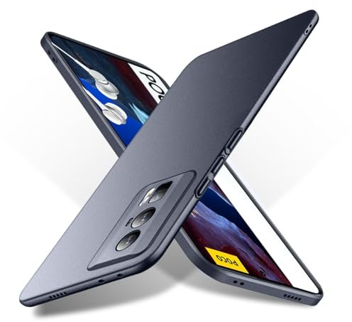 Bastmei Coque pour Xiaomi POCO F5 Pro 5G (6.67 inches), Ultra-Léger Ultra-Mince Anti-Rayures Antidérapant Protection des Caméras Texture Givrée PC Rigide Coque pour Xiaomi POCO F5 Pro 5G (Gris)