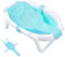 Red de Baño para Bebé, Asiento de Bañera para Bebé, Adaptador Bañera Bebe Recien Nacido, Hamaca de Red para Bañera Bebe, Alfombrilla de Baño para Bebé, para Recién Nacidos de 0 a 24 Meses (Azul)