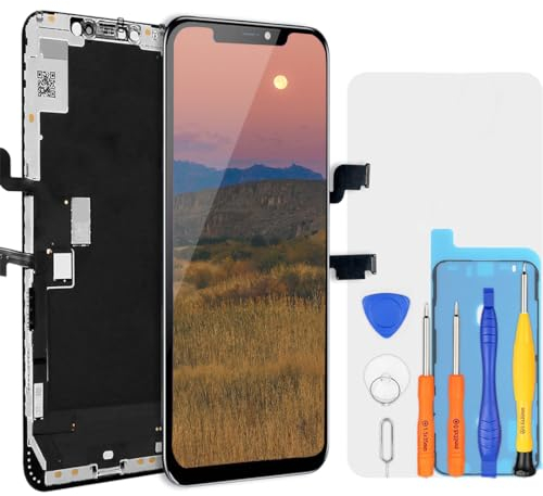 bokman for iPhone XS Max Screen Replacement LCD Display Assembly Front Panel 6.5 inch Black with Repair Tool Kits, Waterproof Adhensive, Protoctor Film