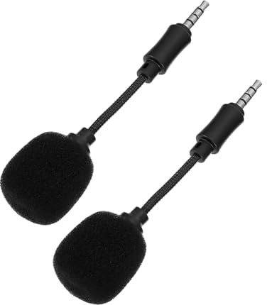 SAFIGLE 2stücke Inline-mikrofon Für Pc Laptop Und Live-Gesang Gesangszubehör Für Und Konferenzen Richtmikrofon Mit Omnidirektionalem Design Für Klare Tonaufnahmen