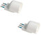 Adattatore con Spina Angolare 10A 2P+T con Presa Piccola 10A/ Schuko 16A, Riduttore a Spina Laterale Salvaspazio 5.7cm (2)