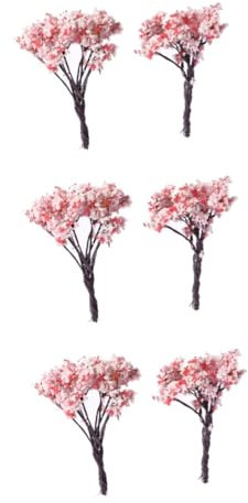 PRETYZOOM 30 STK Kunstpflanze Blühender Baum Kirschbaum