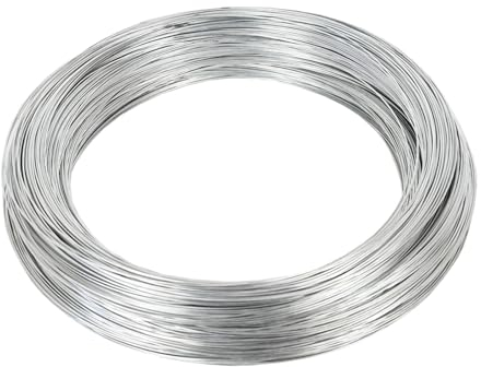 DFDPAXL Garten Verzinkter Draht Spule Zaun Draht Gewicht 5Kg Geeignet Für Die Befestigung, Unterstützung Und Verbindung in Gebäudestrukturen,Diameter 4mm