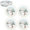 Easy Life Set mit 4 Desserttellern, Ø 19 cm, aus Porzellan