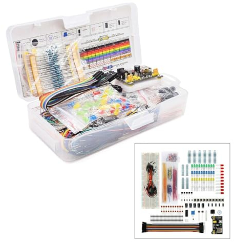 Fcnjsao Hole Breadboard DIY Electronic Starter Kit For Circuit Board For Electronics Engineering Education Learning USB Cable Included