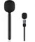 Mic Handheld Adapter, Leichter Interview-Griff mit Windschutzscheiben-Schaumstoff, für Rode II, für Hollyland Lark 150, für Synco G1, für Movo Mikrofon