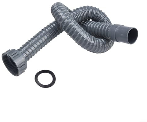Tuyau d'égout de Cuisine Flexible en Plastique pour évier de Cuisine - Tuyau d'extension de vidange (0,8 m)