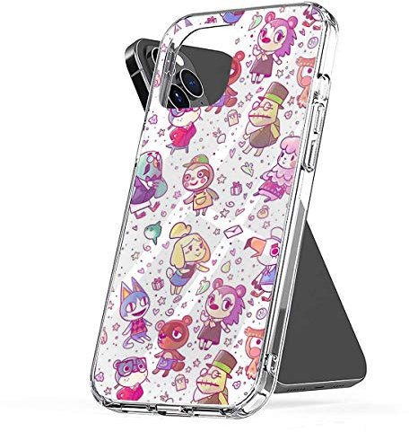 Phone Case Animal 1 6 Crossing Pattern Compatible with iPhone 11 12 13 14 15 Pro Max Mini XR SE 2022 7 8 X Xs 6S Plus For Samsung S21 S22 S23 S24 Ultra A51 A71 5G Transparent