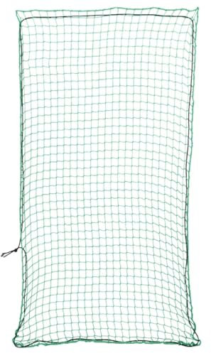 vidaXL Red de Remolque con Cuerda elástica PP Verde 8x3,5 m, Red de Carga, Red de Carga para Remolque, Cubierta de Remolque de Malla