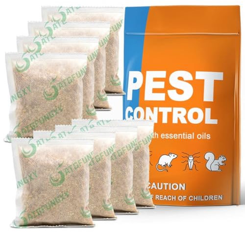 Pest Control, Mice Repellent Pouches, Mouse Repellant Indoor, Mice Peppermint to Repel Rat, Ant, Roach, Mosquito & Moth, Keep Mouse Away for House,RV, Mice Control, Better Than Ultrasonic-8 Pouches