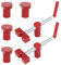 2 Pièces 60mm Crochet D'établi, Fixation Rapide, Robuste et Facile à Utiliser, Dispositif de Serrage pour Etabli, Accessoires D'établi, Convient pour les Dispositifs de Serrage de Rabot (rouge)