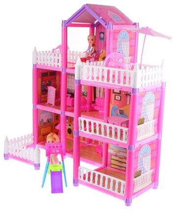 ibasenice 1satz Bausatz Für Große Villa Teile Kreatives Spielzeug Für Junge Mädchen Fördert Fantasie Und Kreativität Indoor-Spielzeug Für Mädchen Und Jungen