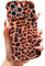 LAPOPNUT For iPhone 15 Pro Max Case,Animal Print Curly Wave Frame Soft TPU Case for Women Girls,Shockproof Protection Cool Leopard Pattern Phone Cover for Apple iPhone 15 Pro Max 6.7,Brown