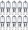 Comyan G9 Halogen Light Bulbs 230V 33W (34W) 2800K Warm White Clear G9 Capsule Bulb Dimmable, 10Pack