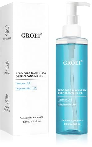 Huile Demaquillante Visage et Yeux,Huile Nettoyante Visage,Pore Control Cleansing Oil Cleanser for Face,Nettoyage en Profondeur, pour Tous les Types de Peau,120 ml