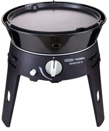 CADAC - Safari Chef 30 LP Deluxe - Barbecue portatili - Rivestimento in ceramica GreenGrill, con borsa per il trasporto - Campeggio - 50 mBar - BBQ-Must-Haves