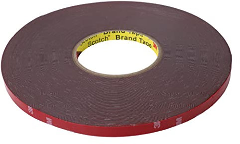 SOLNIT Doppelseitiges Montageband, strapazierfähig, wasserdicht, starker Montageklebstoff, Dekoration für Zuhause, Büro, Auto, Glas, Schild, Wand, hergestellt mit 3 M 4229P 5mm x 33meter