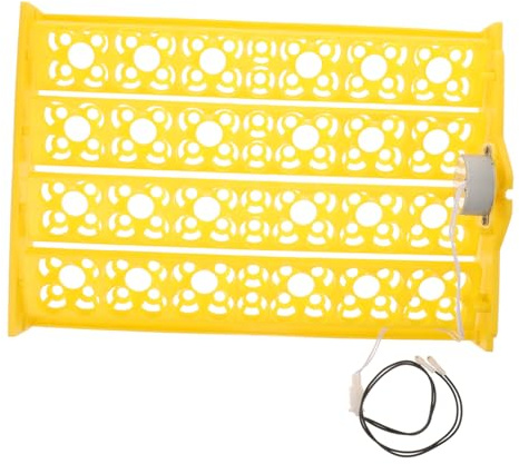 TINEASUR Bandeja para Incubadora de Huevos Giratoria Automática Accesorio Doméstico para Incubación de Huevos de Gallina Aves y Codorniz 24 Ranuras Motor Incluido