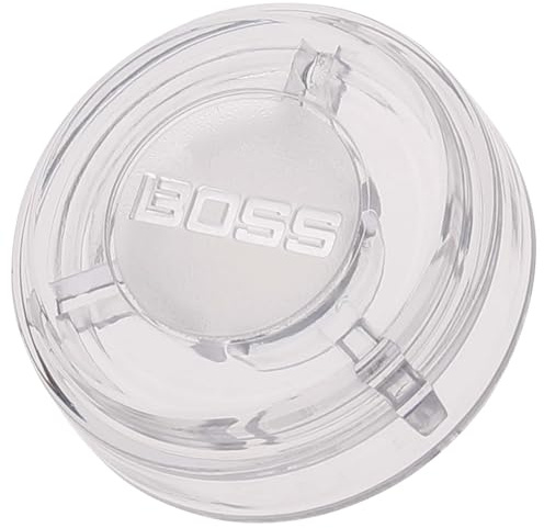 BOSS FSC-10 | Fußschalter-Abdeckungen | 10 Stück | Transparentes & robustes Design | Verstärkt die LED-Sichtbarkeit | Einfache Installation & Entfernung