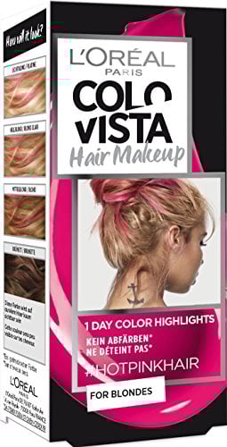 L'OrÃal Paris L'Oréal Paris Colovista Hair Makeup 1-Day-Color-Highlights 9 hotpinkhair