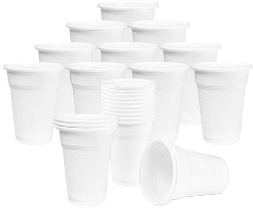 MUNTRADE Vasos de Plástico Desechables 100ml | Ideal para Oficinas, Eventos, Reuniones… (500 Unidades)
