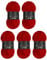 Wollbiene Softy 5 x 100 Gramm chenille wolle zum häkeln Strickwolle, Babywolle, 500 Gramm Chenille Wolle Super Bulky crochet yarn (dunkelrot 89)